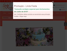 Tablet Screenshot of lindafesta.com.br